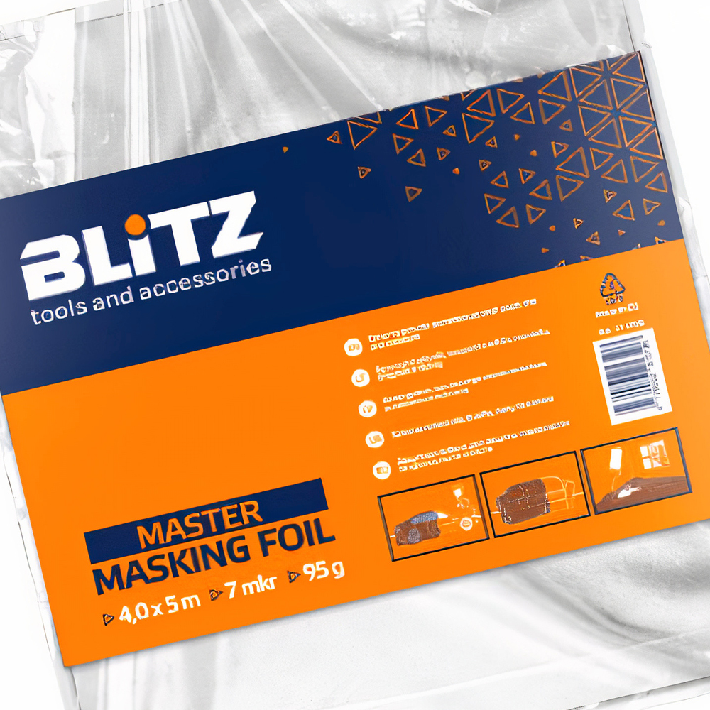 BLITZ aizsargplēve MASTER 4,5×7 m (189 g, 7 mkr)