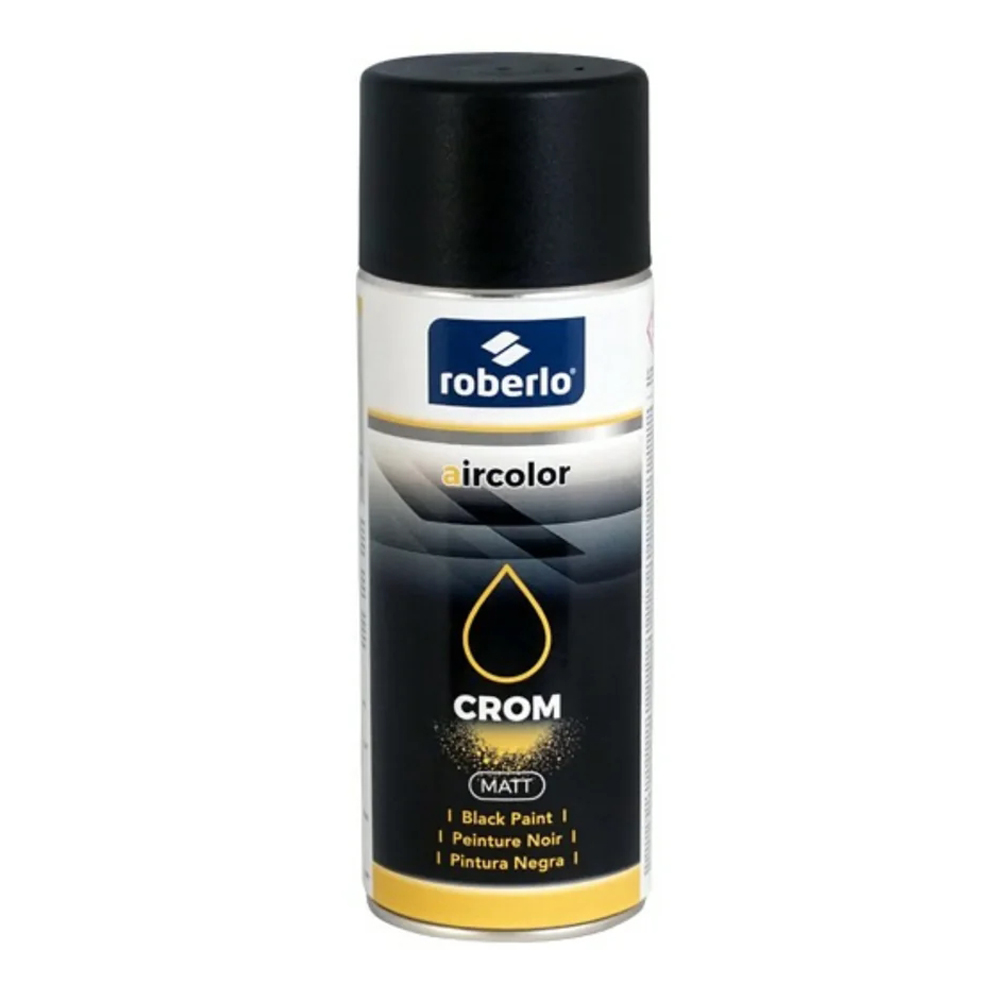 Roberlo Crom Aerosol Black Matt 400ml