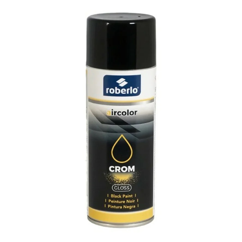 Roberlo Crom Aerosol Gloss Black 400ml